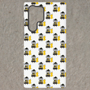 Schattige Marching Band Color Guard Kat Geel Zwart Samsung Galaxy Hoesje