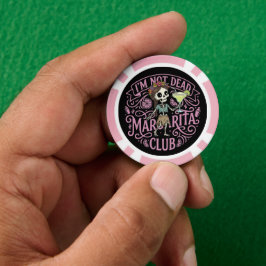 Schattige Margarita  Skelet Poker Chips
