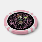 Schattige Margarita  Skelet Poker Chips (Enkel)