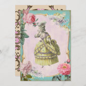 Schattige Marie Antoinette - RSVP / Kaart (Voorkant / Achterkant)