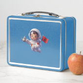 Schattige Marokkaanse astronaut Kawaii 3D sticker (In situ)