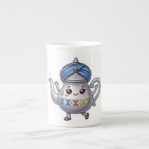 Schattige Marokkaanse Berber-theepot Kawaii-sticke Porselein Kop