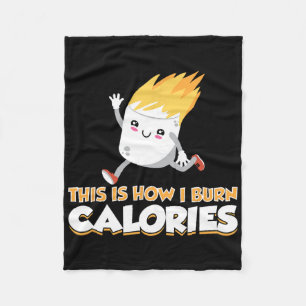 Schattige Marshmallow S'mores Kleding Hoe Ik Calor Fleece Deken