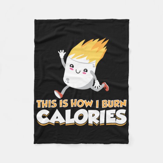 Schattige Marshmallow S'mores Kleding Hoe Ik Calor Fleece Deken (Voorkant)