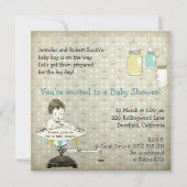 Schattige Mason Jars Baby Boy Shower Kaart (Voorkant)