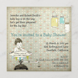  Schattige Mason Jars Baby Boy Shower Kaart