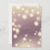 Schattige Masquerade charmant glittery ombre paars Kaart (Achterkant)