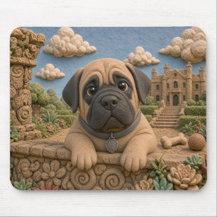 Schattige Mastiff Puppy, Baby Hond Muismat