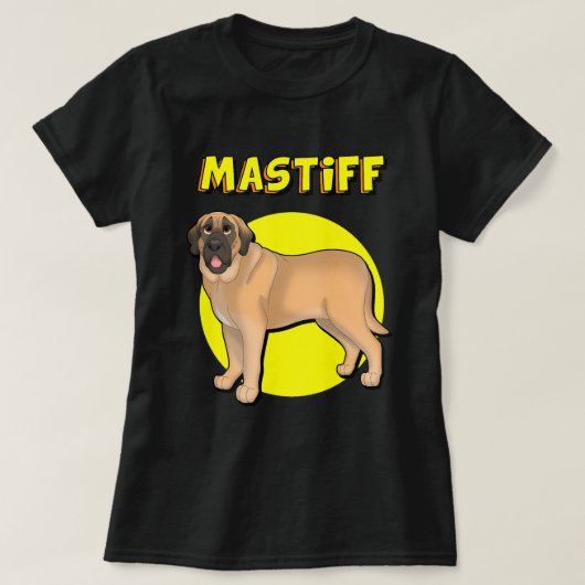 Schattige Mastiff T-shirt (Design voorkant)