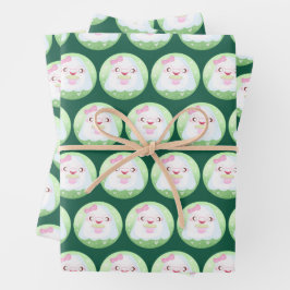 Schattige Matcha Latte Geest Inpakpapier Vel