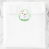 Schattige Matcha Latte Geest Ronde Sticker (Tas)