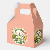 Schattige Matcha Liefhebber Kat Bedankdoosjes (Achterkant)