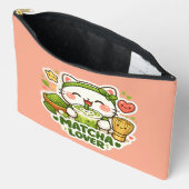 Schattige Matcha Liefhebber Kat Etui (Open)