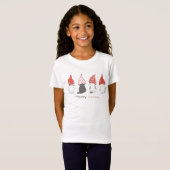 Schattige Meaow Catmas Kittens Grils T-shirt (Voorkant volledig)