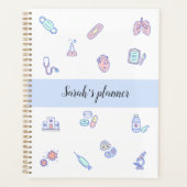 Schattige Medisch cartoon Dokter Verpleegkunde Doo Planner (Voorkant)