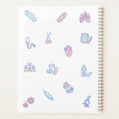 Schattige Medisch cartoon Dokter Verpleegkunde Doo Planner (Achterkant)