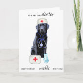 Schattige Medisch Professioneel Dokter Dank u kaar Bedankkaart (Voorkant)