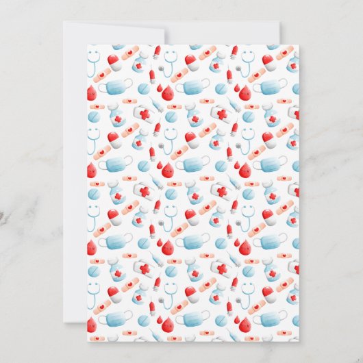 Schattige Medisch Verpleegkundige Afstuderen Uitno Kaart (Achterkant)