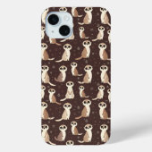 Schattige Meerkat Pattern Case-Mate iPhone Case (Achterkant)
