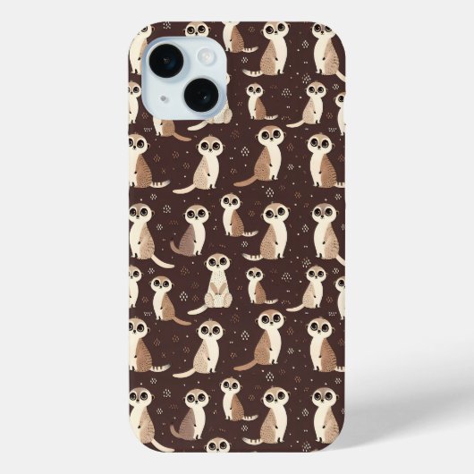 Schattige Meerkat Pattern Case-Mate iPhone Case (Achterkant)