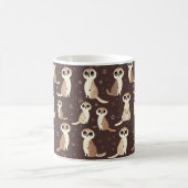 Schattige Meerkat Pattern Koffiemok (Center)