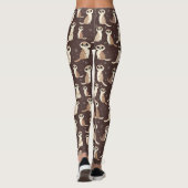 Schattige Meerkat Pattern Leggings (Achterkant)