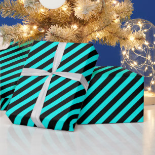 Schattige meerkleurig gestreept patroon cadeaupapier