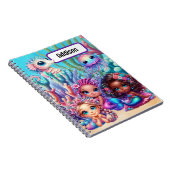 Schattige Meerminnen & Zeeleven Pastel Terug naar  Notitieboek (Rechterzijde)
