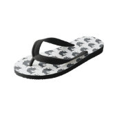 Schattige meerval cartoon illustratie kinder teenslippers (Schuin)