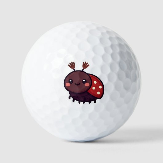 Schattige mei Kever – Kawaii Forest Charm Golfballen (Voorkant)