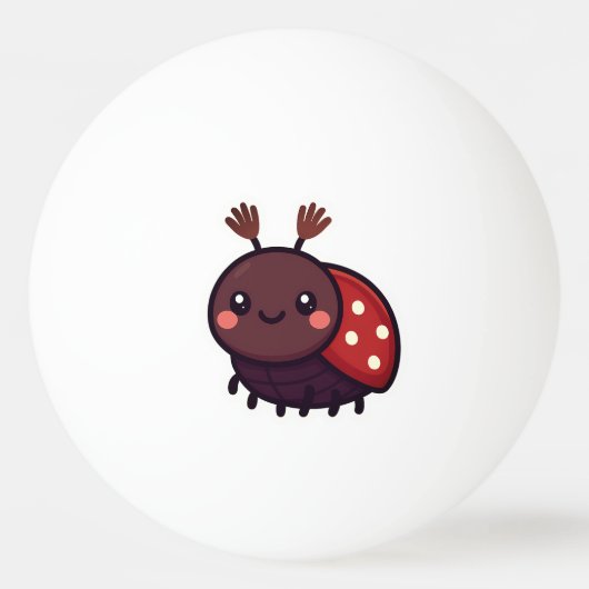 Schattige mei Kever – Kawaii Forest Charm Pingpongbal (Voorkant)