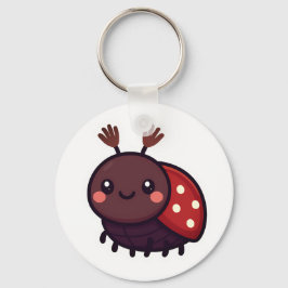 Schattige mei Kever – Kawaii Forest Charm Sleutelhanger