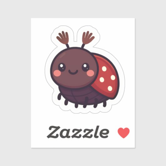 Schattige mei Kever – Kawaii Forest Charm Sticker (Vel)