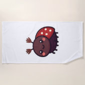 Schattige mei Kever – Kawaii Forest Charm Strandlaken (Voorkant)