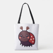 Schattige mei Kever – Kawaii Forest Charm Tote Bag (Achterkant)