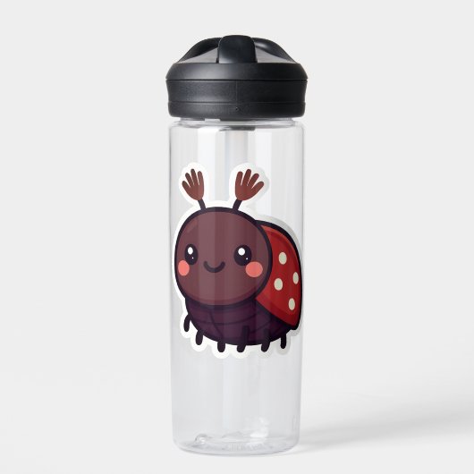 Schattige mei Kever – Kawaii Forest Charm Waterfles (Voorkant)