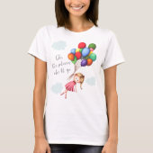 Schattige meisje afscheidsfeest Keepsake T-shirt (Voorkant)