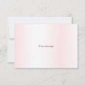 Schattige Meisje Baby Beer Piloot Roze Vliegtuig M Bedankkaart (Achterkant)