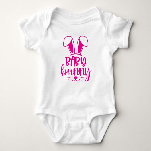 Schattige Meisje Baby Bunny Easter Romper (Voorkant)