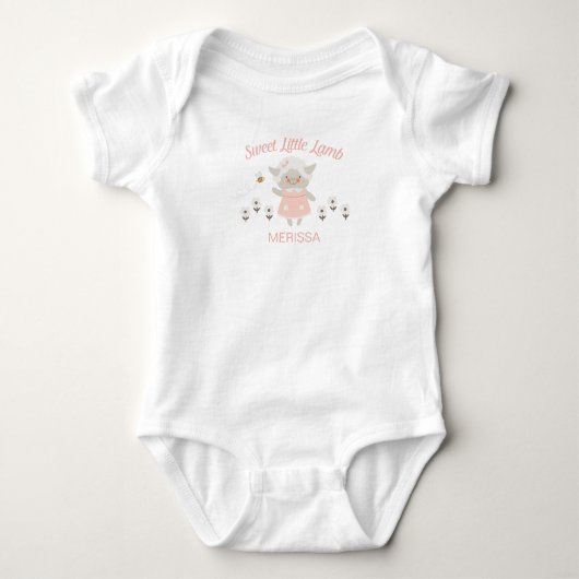 Schattige meisje Baby Romper (Voorkant)