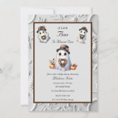 Schattige meisje Boo Halloween Baby shower Kaart (Voorkant)