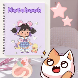 Schattige meisje 🌸cadeau voor je dochter✨🌷 Notit Notitieboek