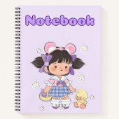 Schattige meisje 🌸cadeau voor je dochter✨🌷 Notit Notitieboek (Voorkant)