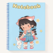 Schattige meisje 🌸cadeau voor je dochter✨🌷 notitieboek (Voorkant)