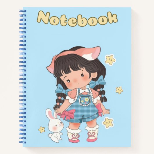 Schattige meisje 🌸cadeau voor je dochter✨🌷 notitieboek (Voorkant)