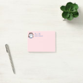 Schattige Meisje Cartoon Grappig Gezegde Blush Pin Post-it® Notes (Kantoor)