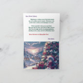 Schattige Meisje Dolfijn Sinterklaas met Baard Bedankkaart (Binnen)