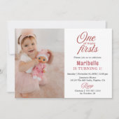 Schattige Meisje Een van de vele Eerste 2 Foto 1e  Kaart (Voorkant)