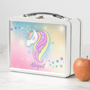Schattige Meisje Eenhoorn Rainbow Sparkle Holograf