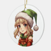 Schattige Meisje Elf Keramisch Ornament (Links)
